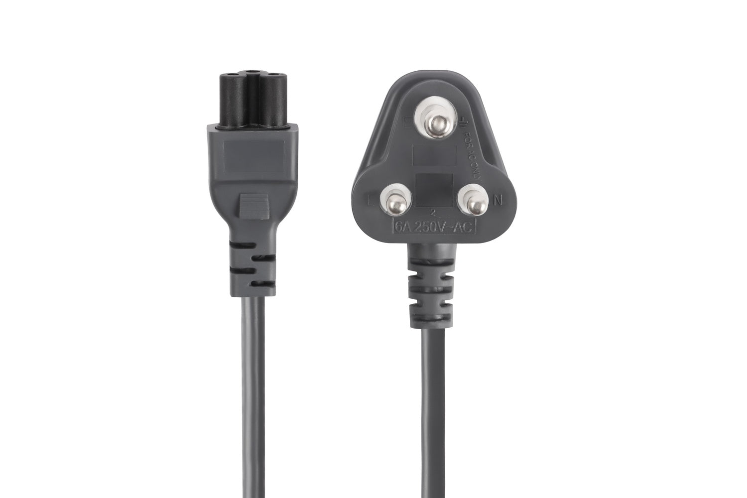 Nextech 3 Pin Power Cable IEC Mains Cord – 1.5 Meter (Grey), Compatible with Laptops, Printers, Monitors, and SMPS, 800W Power Output