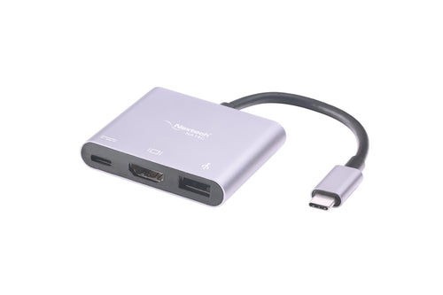 Nextech USB-C to 3-in-1 Multiport Dock – HDMI 4K, USB 3.0, 87W PD Charging Port, USB-C Hub for Laptop, MacBook, Smartphones, and Tablets | Space Grey