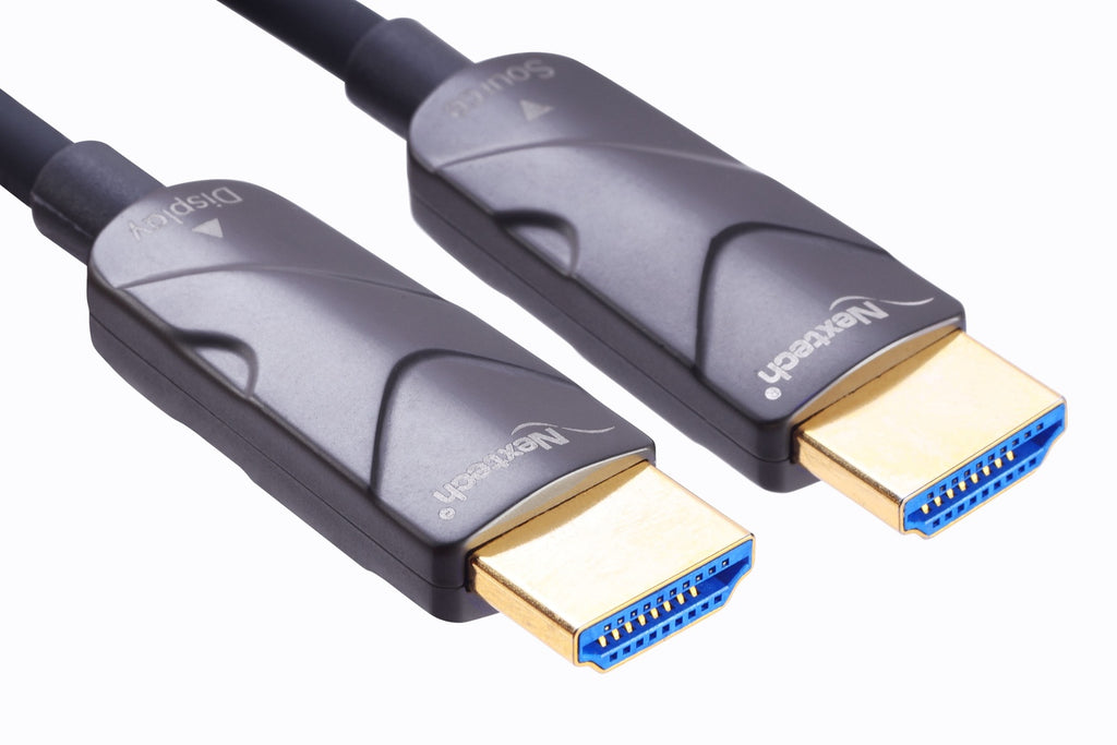 Nextech HDMI 2.0 Active Optical Cable 4K, 4:4:4 60FPS, supports HDR - HDCP - 18Gbps, Compatible with TV, Gaming Console and more