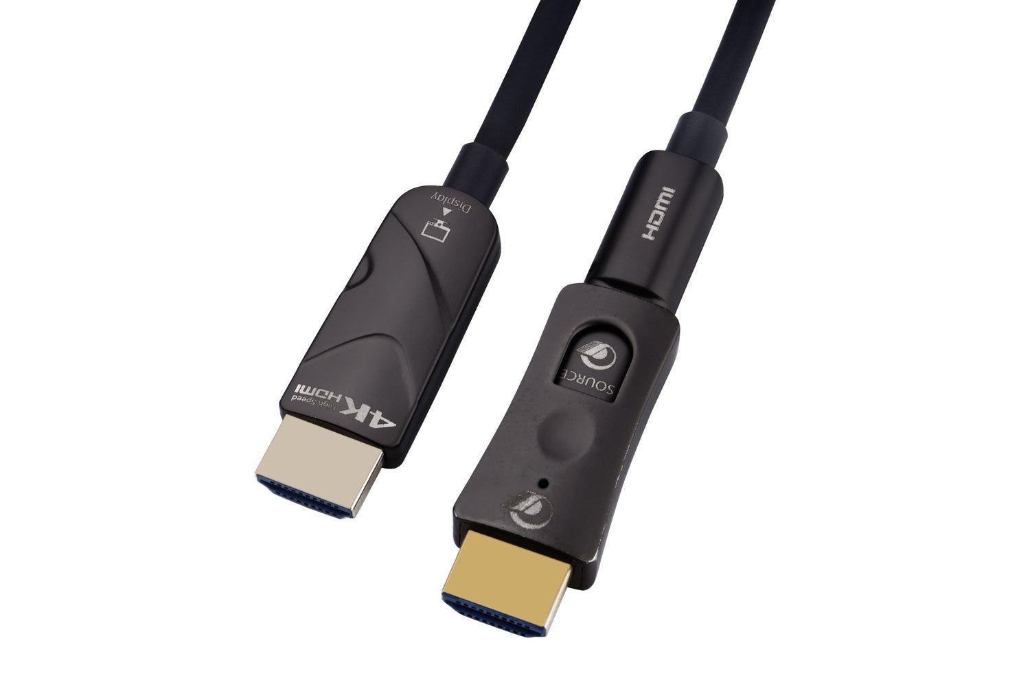 Nextech HDMI 2.0 Active Optical Cable with Detachable Connector | 18Gbps High Speed | 4K@60Hz Ultra HD | HDR, ARC, 4:4:4 Support | Gold Plated | Black