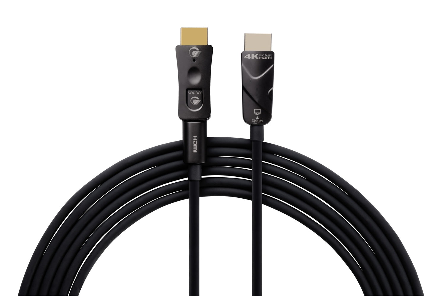 Nextech HDMI 2.0 Active Optical Cable with Detachable Connector | 18Gbps High Speed | 4K@60Hz Ultra HD | HDR, ARC, 4:4:4 Support | Gold Plated | Black