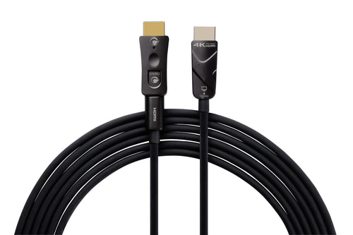 Nextech HDMI 2.0 Active Optical Cable with Detachable Connector | 18Gbps High Speed | 4K@60Hz Ultra HD | HDR, ARC, 4:4:4 Support | Gold Plated | Black