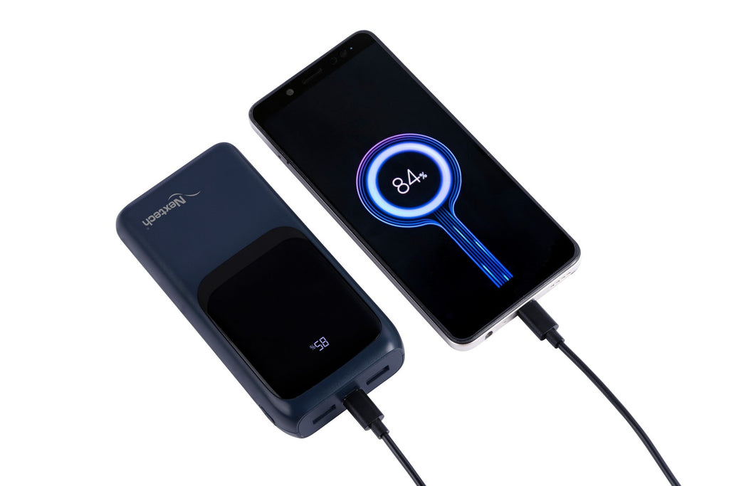 Nextech Astro 20000mAh Power Bank – Fast Charging 22.5W, Wireless, Dual Output/Input for Smartphones & Tablets