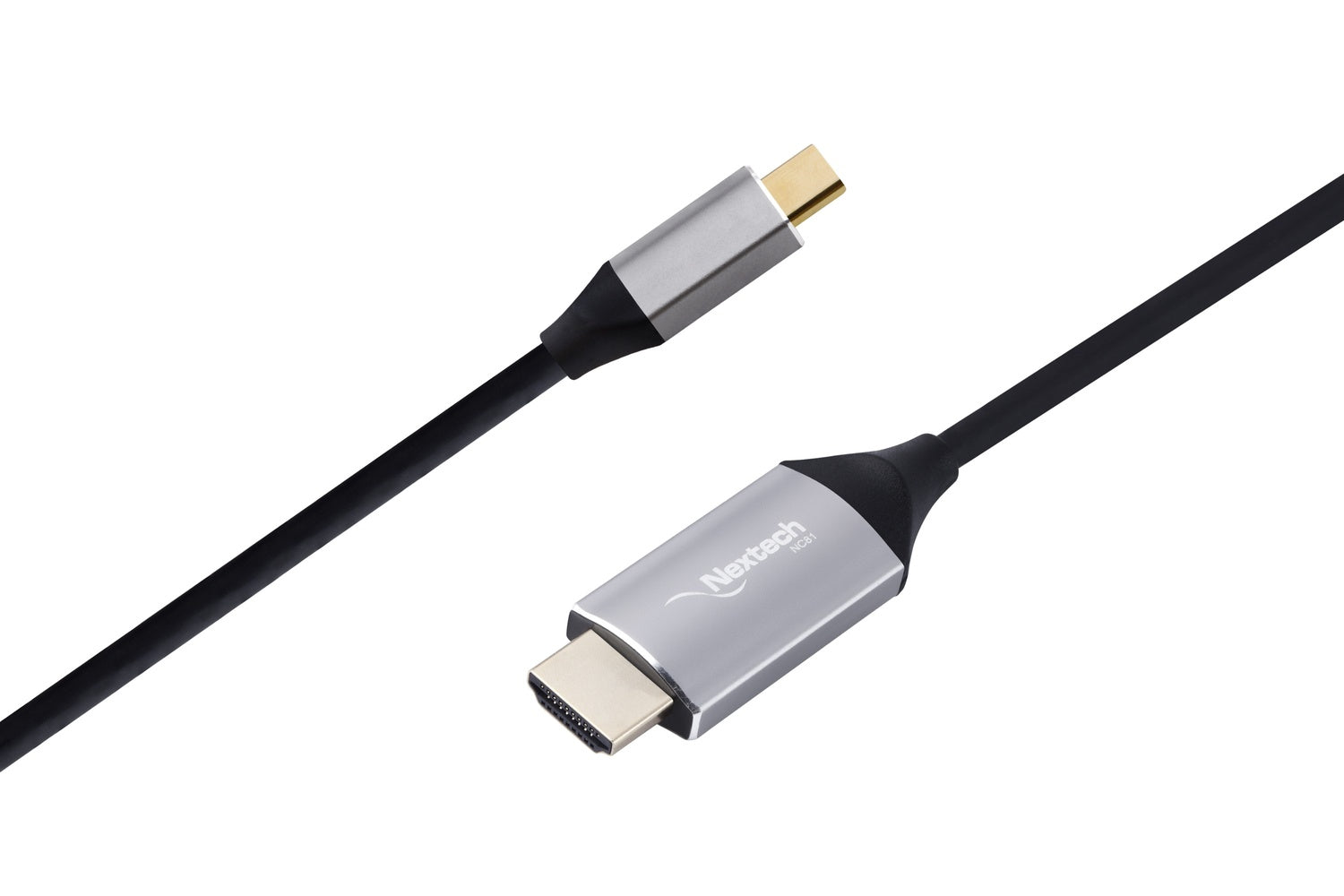 Nextech USB-C to HDMI Cable, 4K@60Hz, 1.8M, Black and Silver