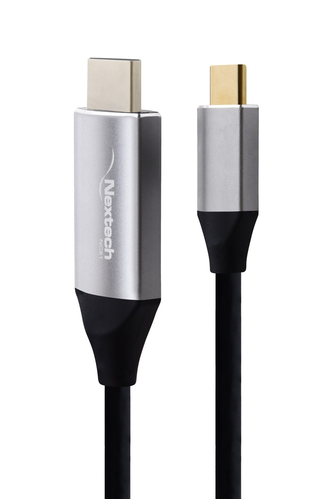 Nextech USB-C to HDMI Cable, 4K@60Hz, 1.8M, Black and Silver