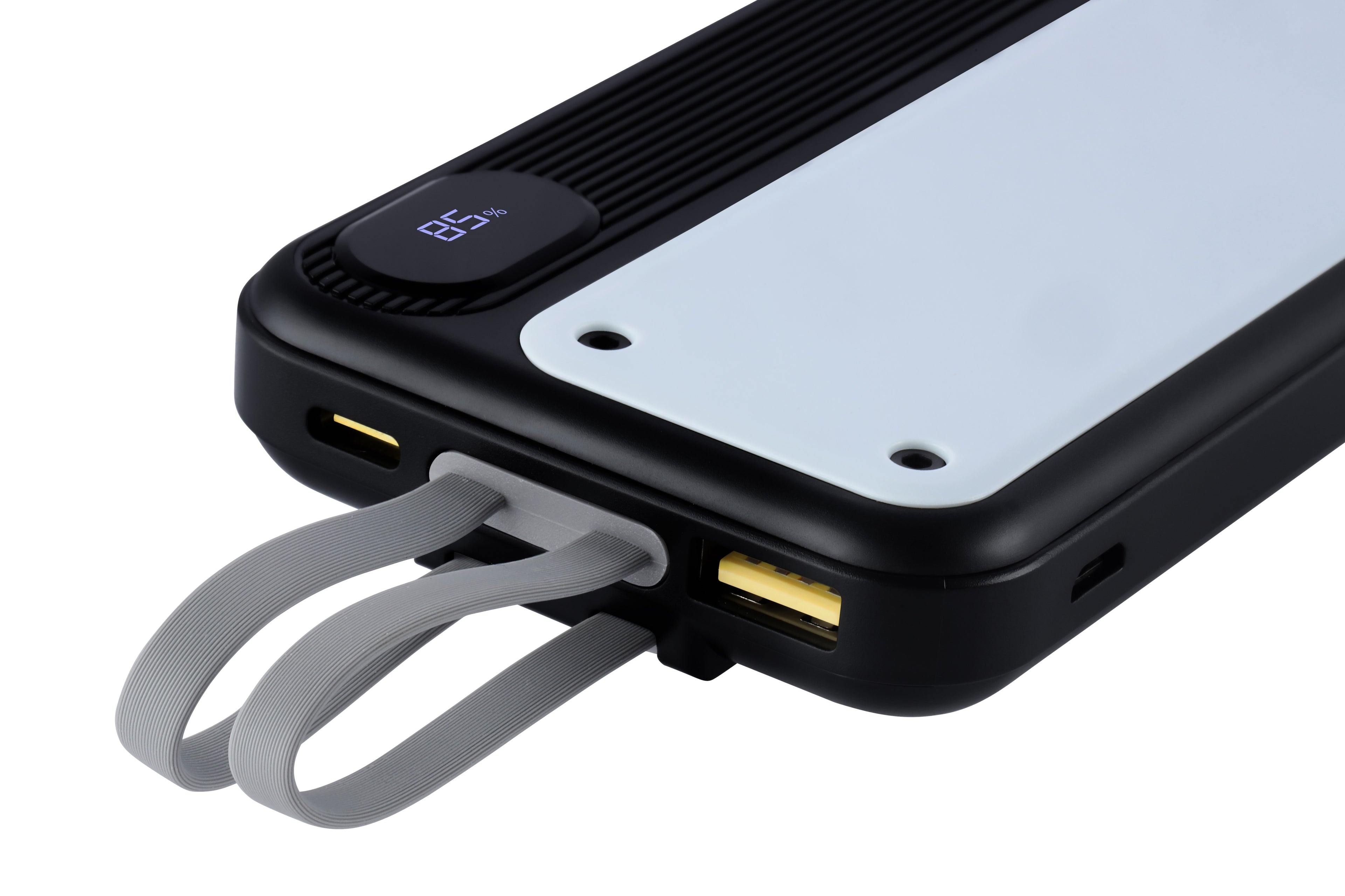 Nextech Pocket Rocket 10,000mAh Power Bank | PDQC 22.5W, Type-C & Lightning Built-in, QC 3.0 USB Port