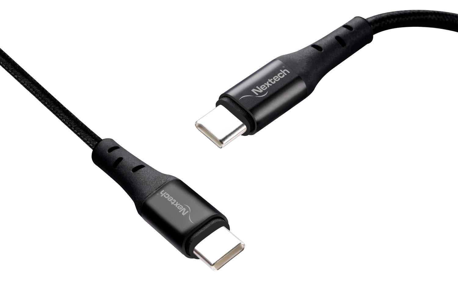 Nextech USB-C to USB-C Cable – 65W Fast Charge, Durable Braided, 1.2M for Phones & Laptops