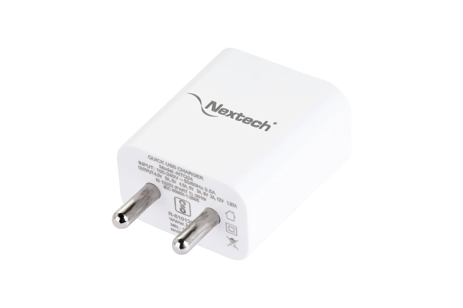 Nextech 22.5W Fast Charging Adapter | QC 3.0 | Type-C | Universal Mobile Charger