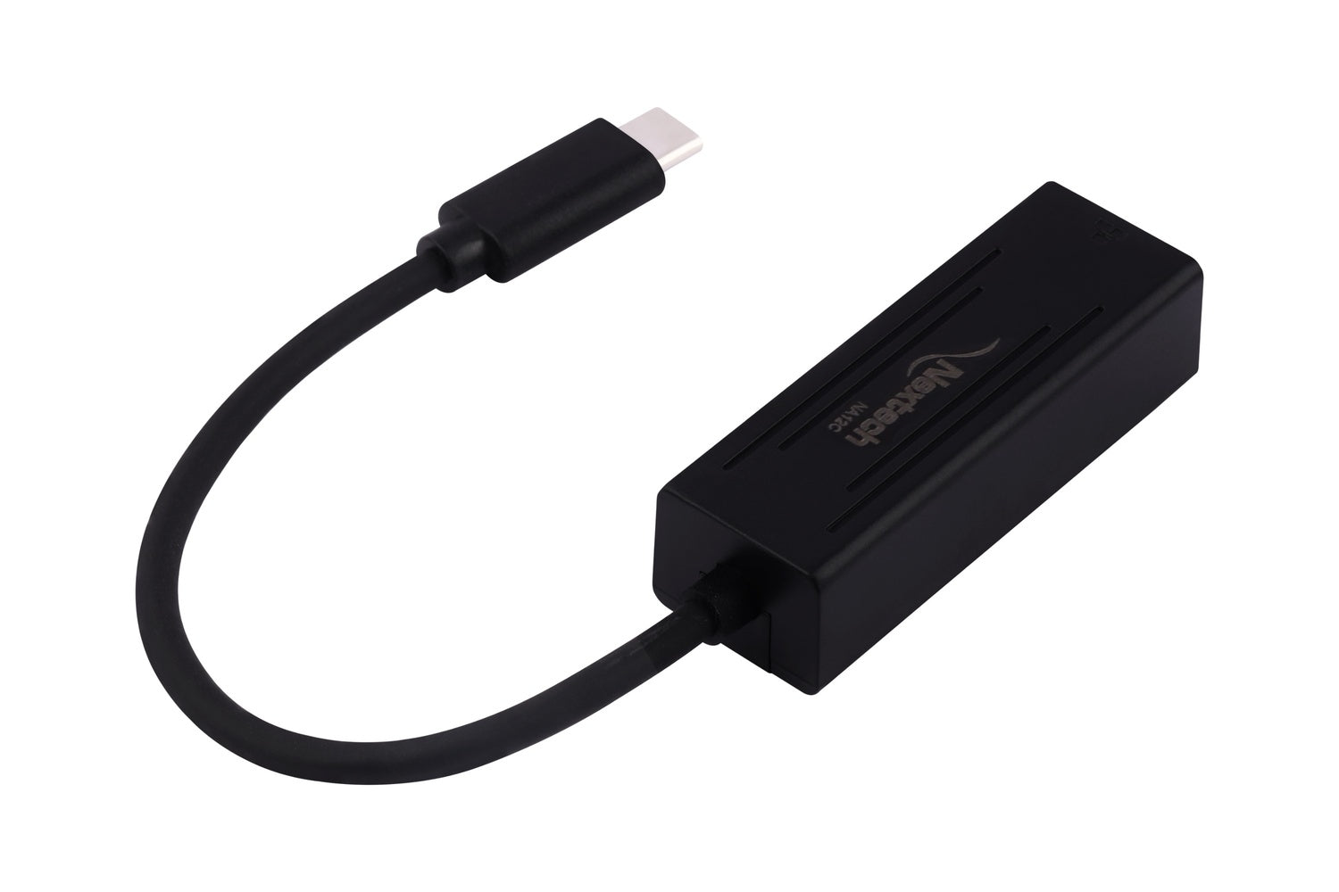Nextech USB-C Male to RJ45 Gigabit Ethernet Adapter (Black)