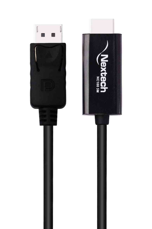 Nextech DisplayPort to HDMI Cable 1.8M | 4K Ultra HD @30Hz Support | Gold-Plated Connectors | DP to HDMI Male Cable