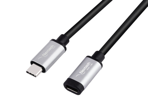 Nextech USB-C to C Male- Female Video Extension Cable | 100W PD Charging | 10Gbs Data Transfer | 4K@60Hz Ultra Video | Compatiable for iPhone, macbook, Android, Tablets and more devices