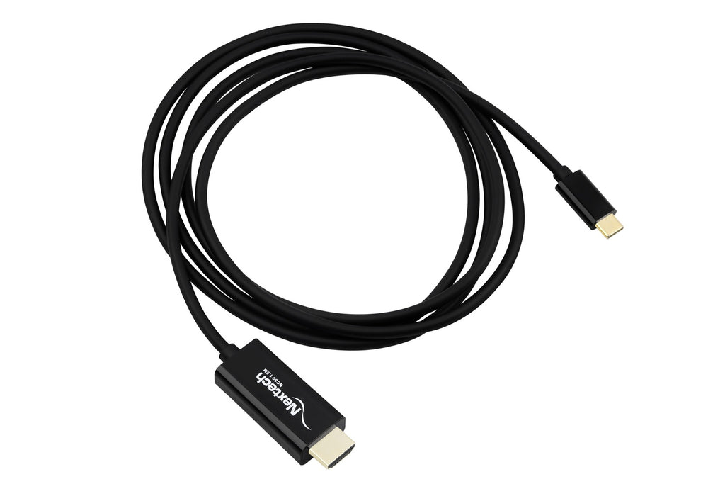 Nextech USB-C to HDMI Cable 1.8M | 4K@30Hz Video Output | Plug & Play | Compatible with MacBook, iPad Pro, Mac Mini, Laptops & Smartphones