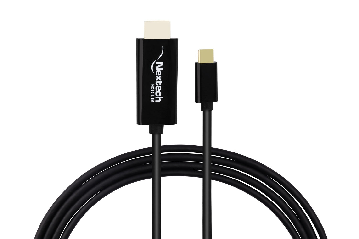 Nextech USB-C to HDMI Cable 1.8M | 4K@30Hz Video Output | Plug & Play | Compatible with MacBook, iPad Pro, Mac Mini, Laptops & Smartphones