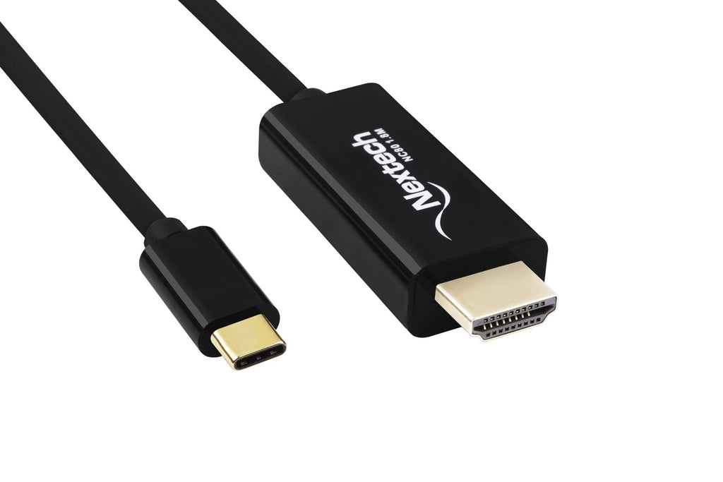 Nextech USB-C to HDMI Cable 1.8M | 4K@30Hz Video Output | Plug & Play | Compatible with MacBook, iPad Pro, Mac Mini, Laptops & Smartphones