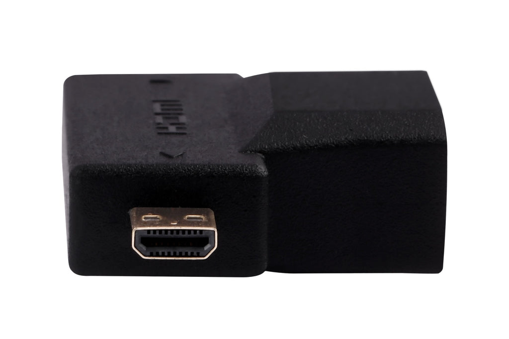 Nextech 2-in-1 Mini HDMI & Micro HDMI (Male) to HDMI (Female) Adapter | 4K Support | Plug & Play | Compatible with Cameras, Tablets, DSLR & Camcorders | Black