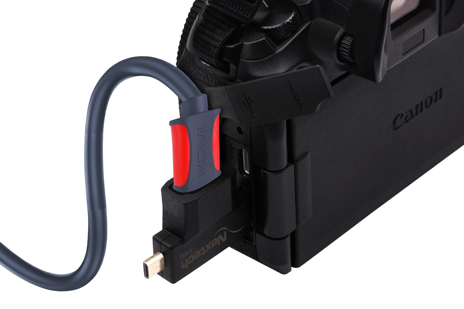 Nextech 2-in-1 Mini HDMI & Micro HDMI (Male) to HDMI (Female) Adapter | 4K Support | Plug & Play | Compatible with Cameras, Tablets, DSLR & Camcorders | Black