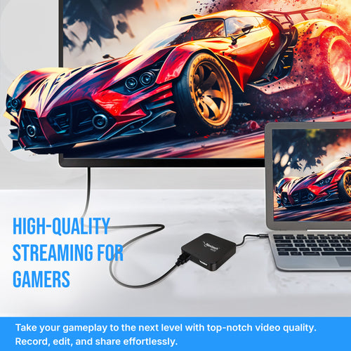 Nextech USB 3.2 Video Capture & Streaming Display Card, Ideal for Gaming, Broadcasting, and Video Recording