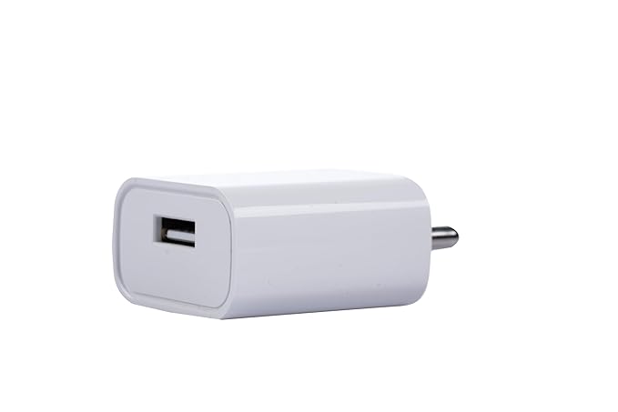 Nextech 12W 2.4A Single USB Fast Charger | BIS Certified | Universal Travel Adapter with USB-C Cable