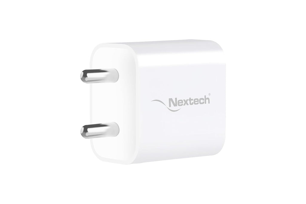 Nextech 20W PD 3.0 Type-C Fast Charger with 1M Type-C Cable for iPhone & Android