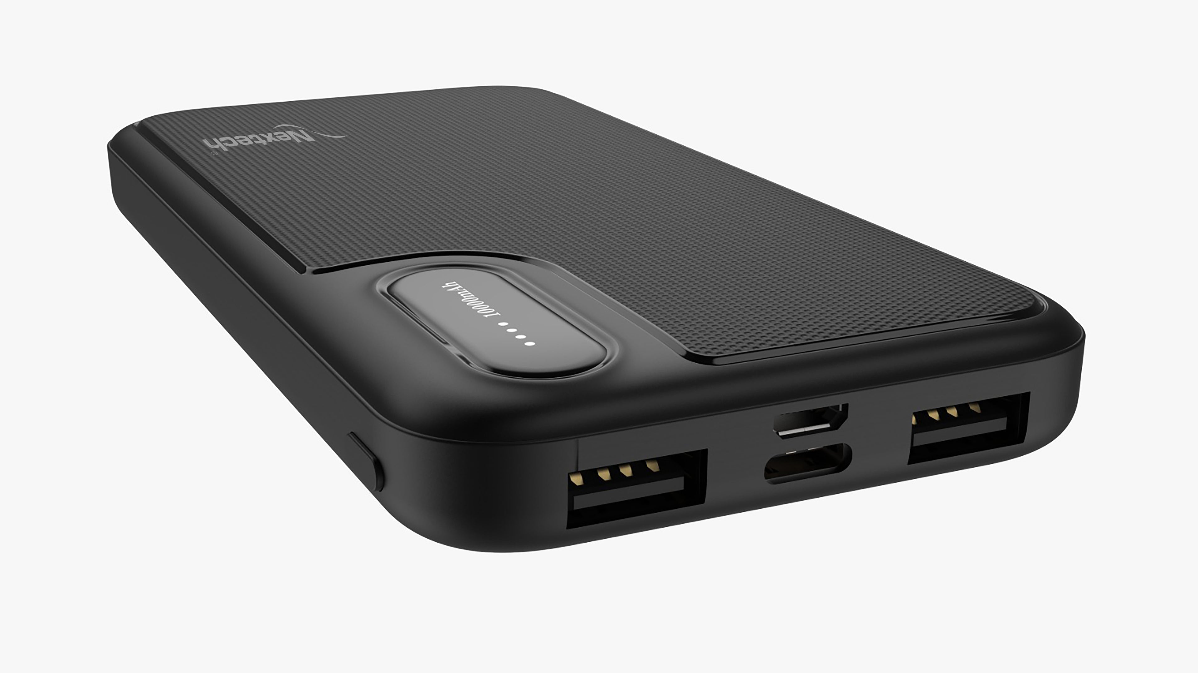 Nextech 10000mAh Power Bank | Type-C + Micro Input, Dual Output, Fast & Reliable Charging