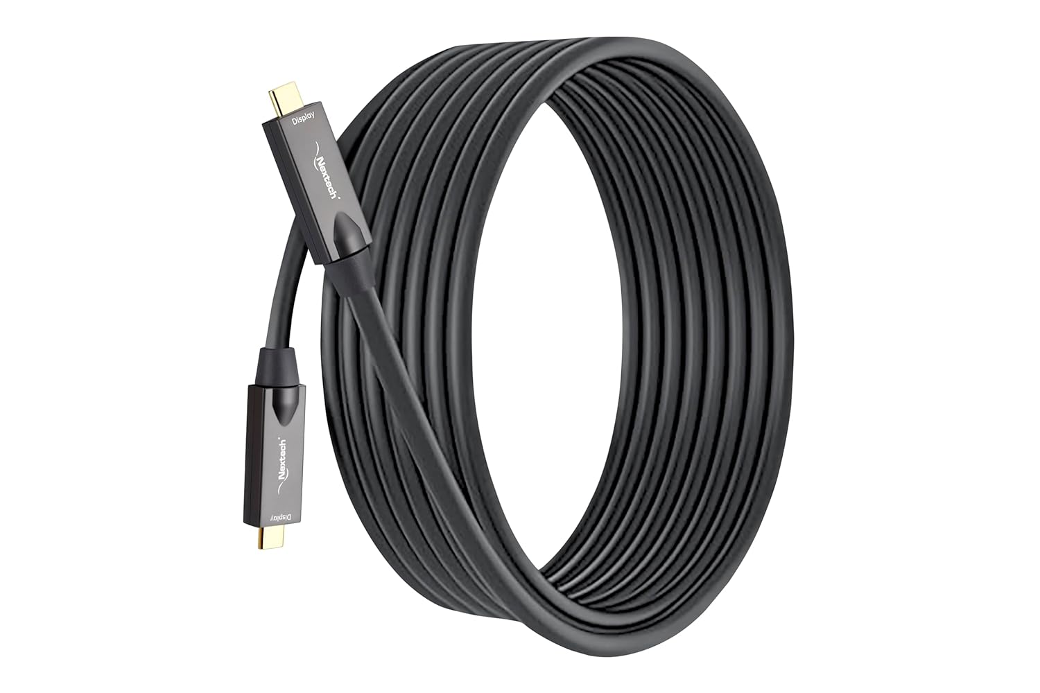 Nextech USB-C to USB-C Gen2 3.2 AOC Cable, 15M, 4K@60Hz, 10Gbps Data Transfer, 60W Power Delivery, Video Conferencing