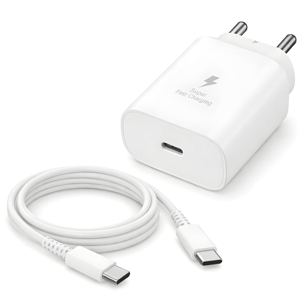 Nextech 25W PD Fast Charger Combo with 45W Type-C to Type-C Cable, White