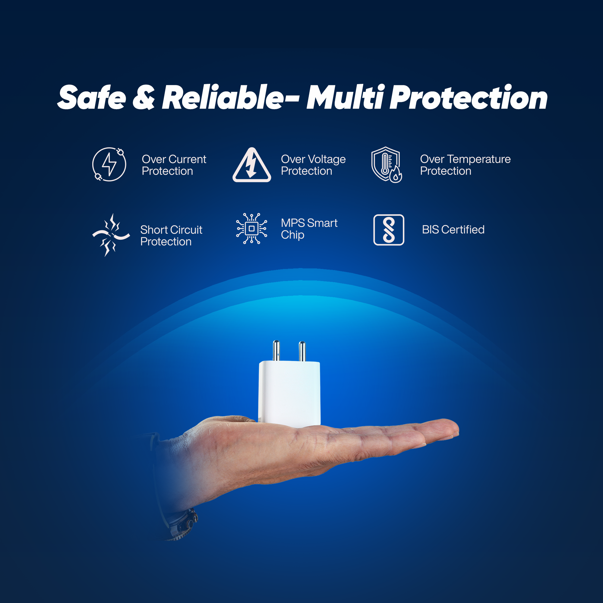 Nextech 22.5W Fast Charging Adapter | QC 3.0 | Type-C | Universal Mobile Charger