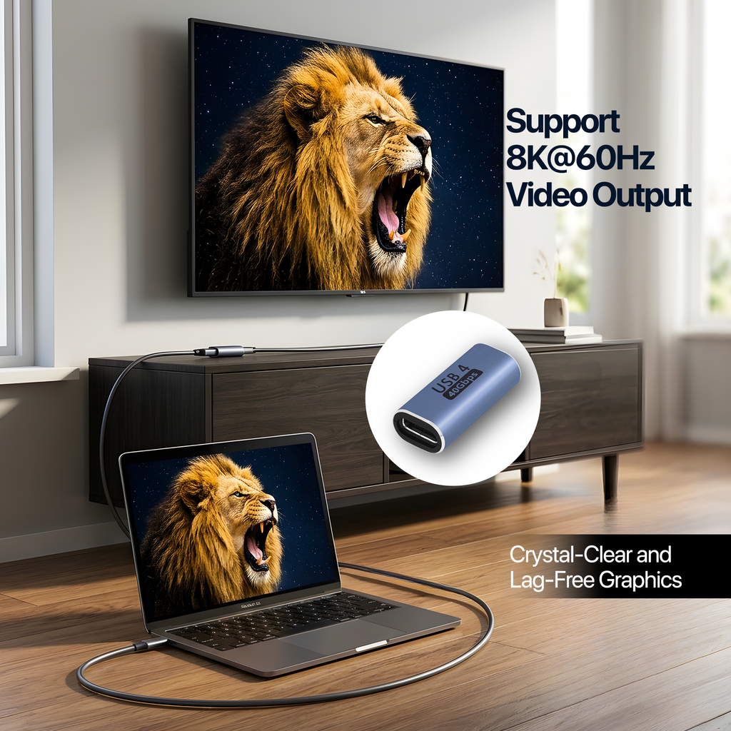 Nextech USB-C F to USB-C F Coupler Extender 40Gbps