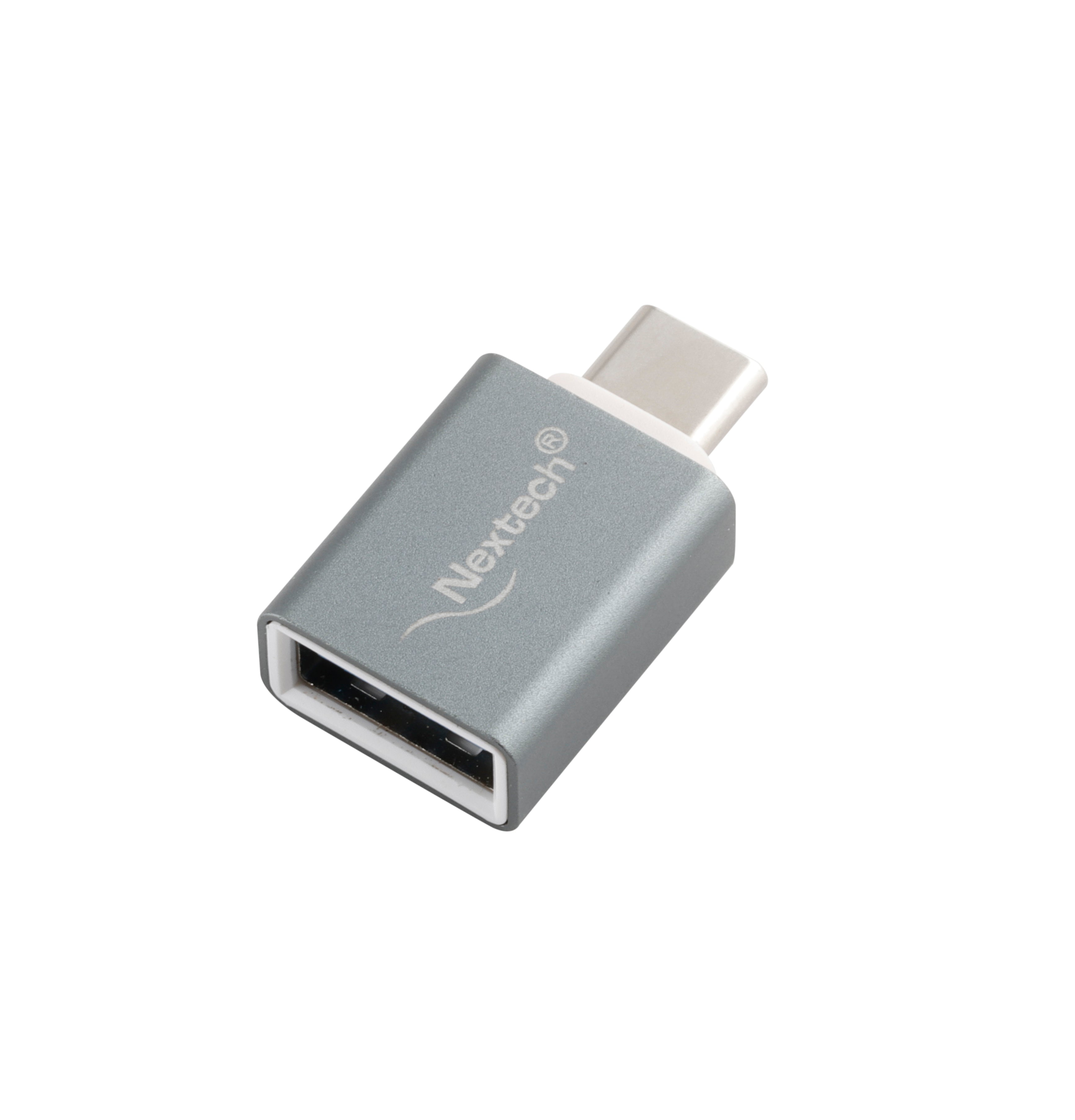 Nextech USB 3.0 (Female) to USB-C (Male) OTG Adapter | 5Gbps SuperSpeed | Plug & Play | Compatible with Smartphones, Tablets, MacBook & Laptops | Space Grey