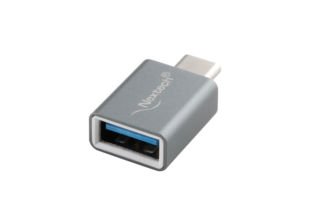 Nextech USB 3.0 (Female) to USB-C (Male) OTG Adapter | 5Gbps SuperSpeed | Plug & Play | Compatible with Smartphones, Tablets, MacBook & Laptops | Space Grey