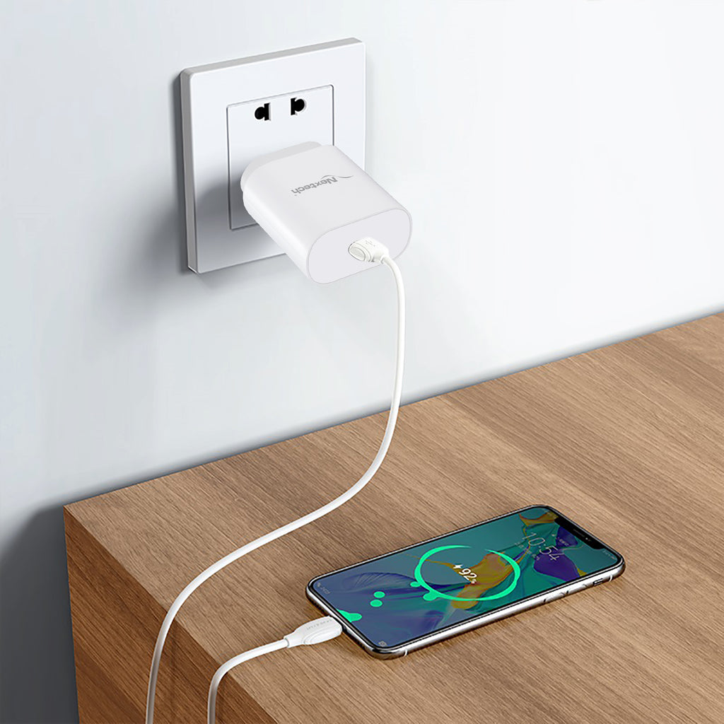 Nextech 25W USB-C PD Fast Charger | Safe & Efficient Charging | BIS, CE & RoHS Certified |