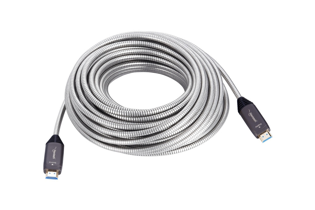 Nextech HDMI Armoured AOC Cable | 4K@60Hz | Unbreakable Stainless Steel | 18Gbps Bandwidth
