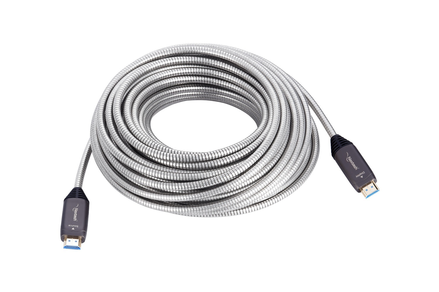 Nextech HDMI Armoured AOC Cable | 4K@60Hz | Unbreakable Stainless Steel | 18Gbps Bandwidth
