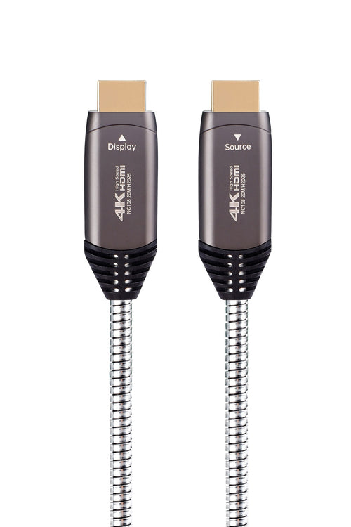 Nextech HDMI Armoured AOC Cable | 4K@60Hz | Unbreakable Stainless Steel | 18Gbps Bandwidth