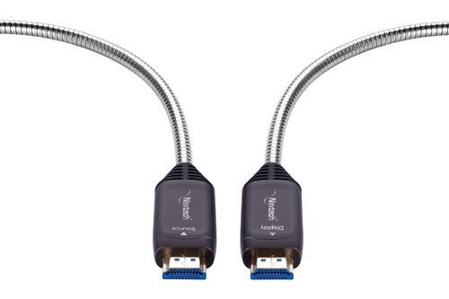 Nextech HDMI Armoured AOC Cable | 4K@60Hz | Unbreakable Stainless Steel | 18Gbps Bandwidth