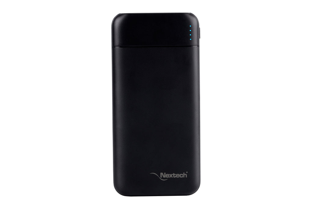 Nextech Slender Ultra-Slim 10000mAh Power Bank | PDQC 22.5W Fast Charge, Type-C & USB Output