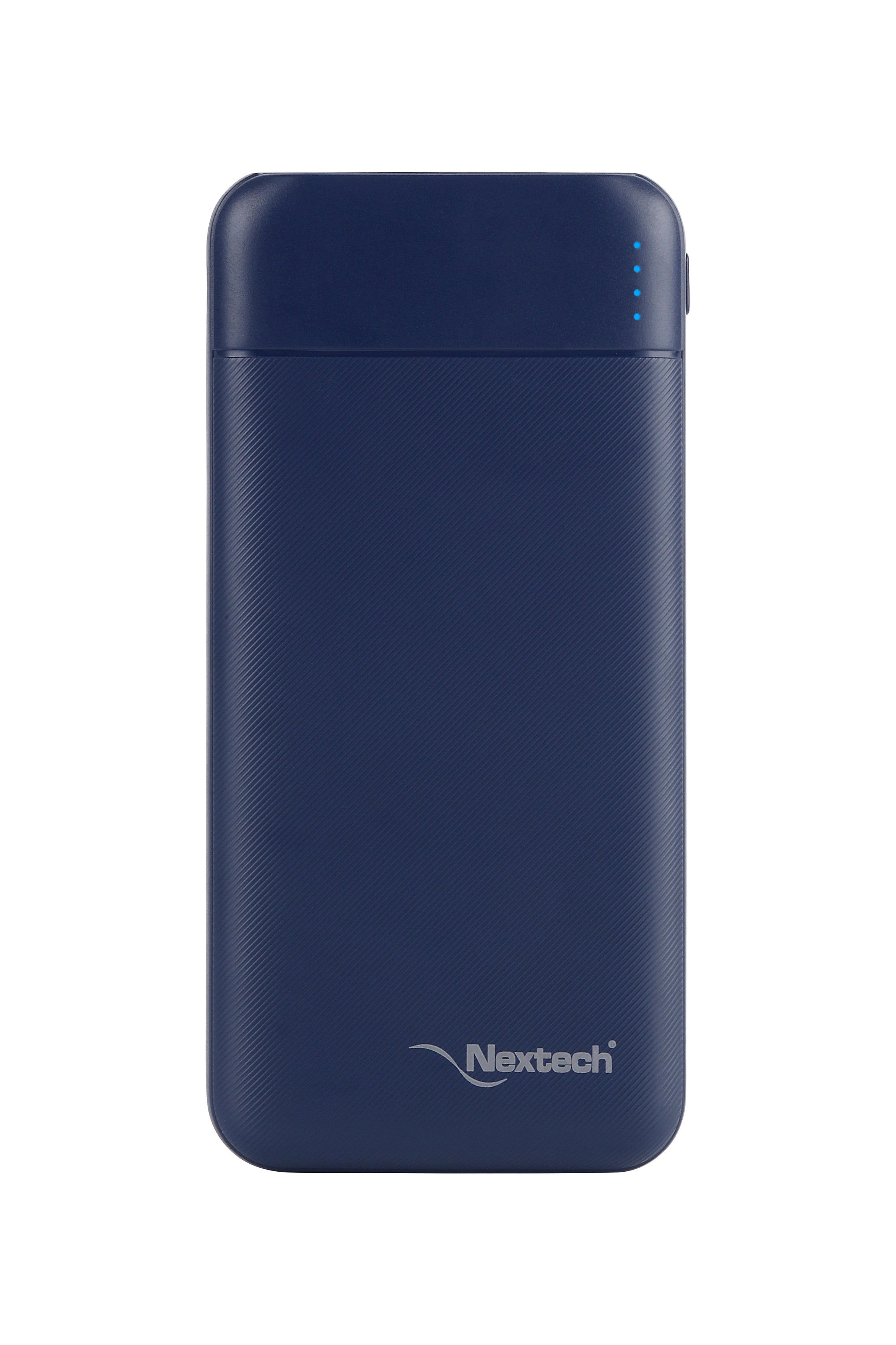 Nextech Slender Ultra-Slim 10000mAh Power Bank | PDQC 22.5W Fast Charge, Type-C & USB Output