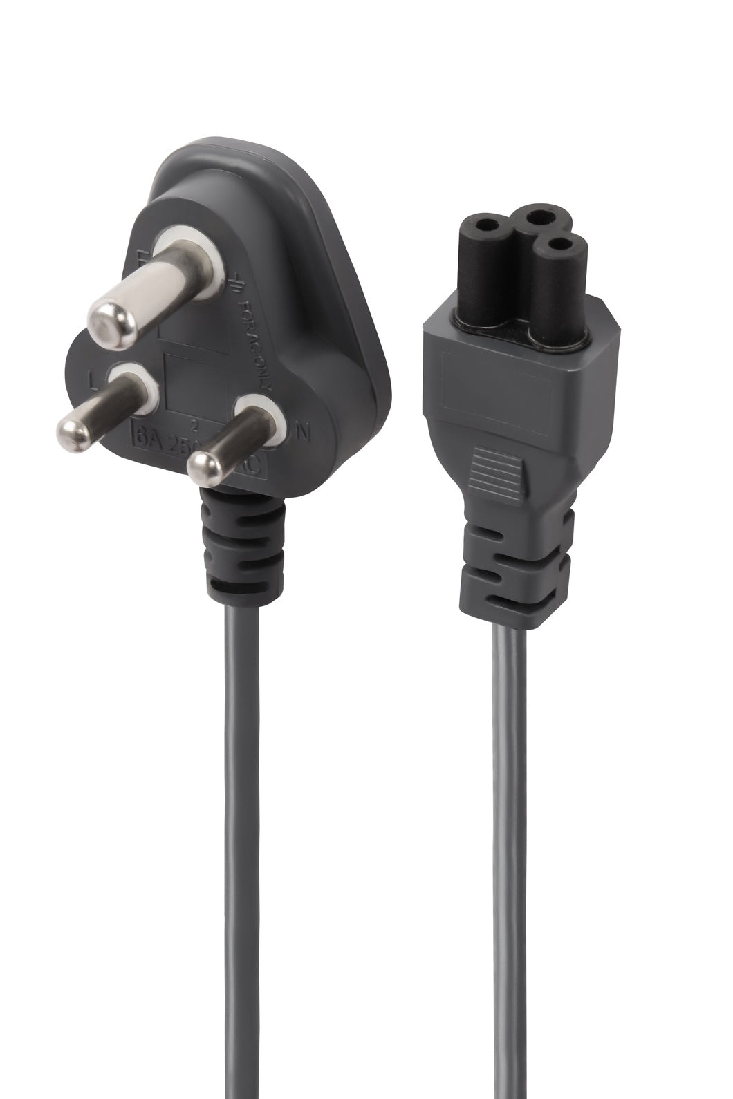 Nextech 3 Pin Power Cable IEC Mains Cord – 1.5 Meter (Grey), Compatible with Laptops, Printers, Monitors, and SMPS, 800W Power Output