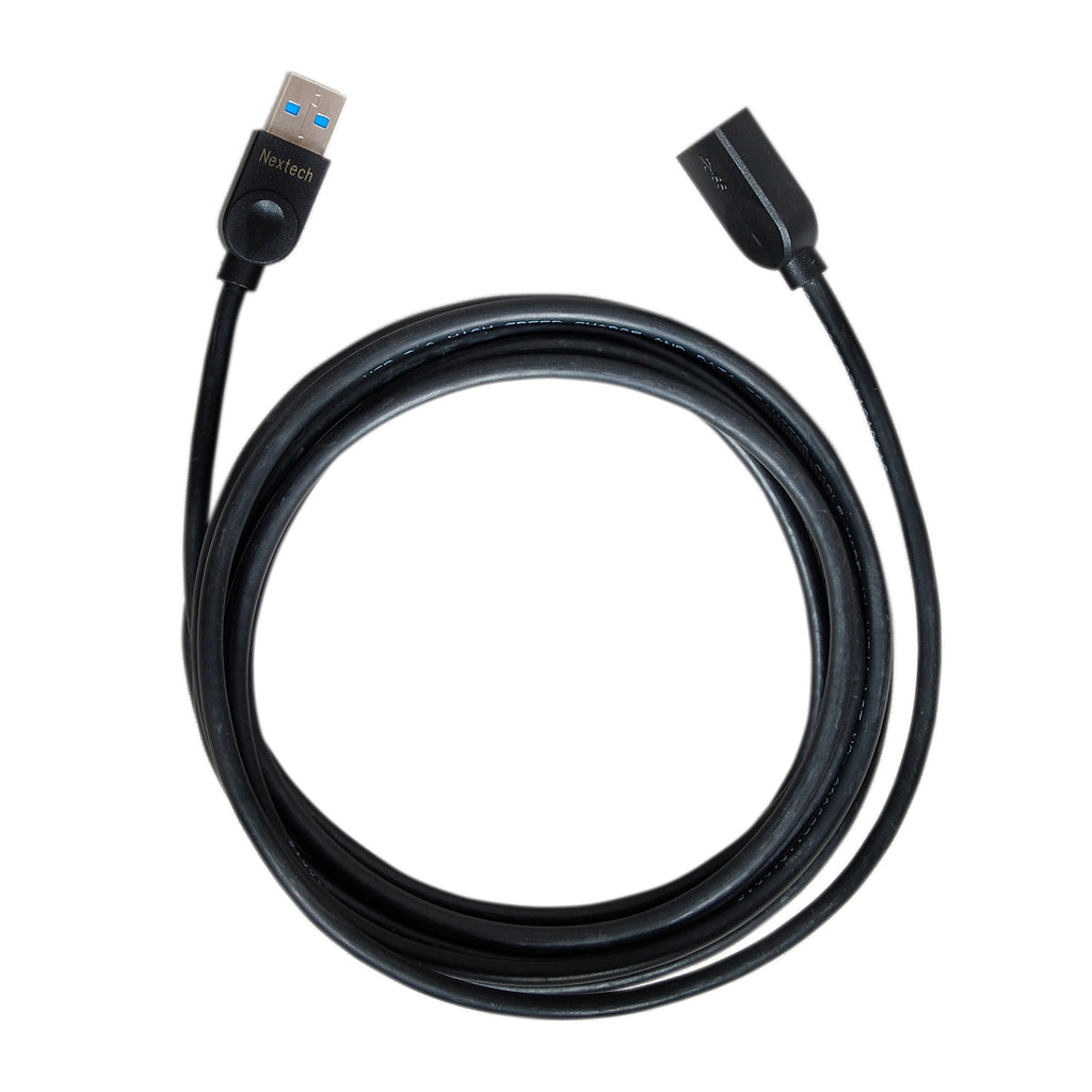 Nextech USB 3.0 Male to Female Extension Cable | High Speed Extension Cable | Data Transfer Speed upto 5Gbps | Black