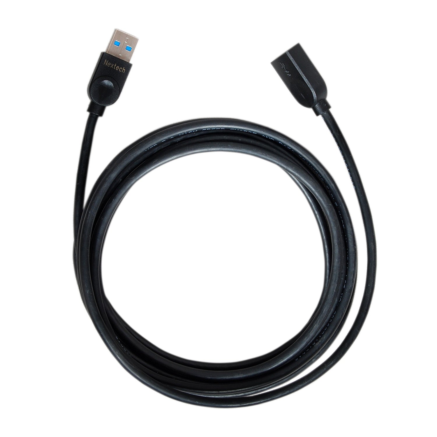 Nextech USB 3.0 Male to Female Extension Cable | High Speed Extension Cable | Data Transfer Speed upto 5Gbps | Black