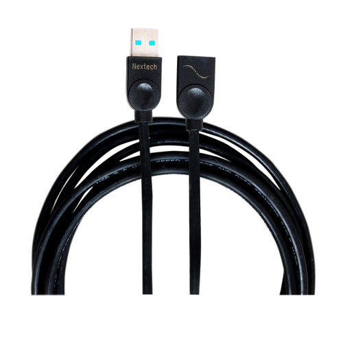 Nextech USB 3.0 Male to Female Extension Cable | High Speed Extension Cable | Data Transfer Speed upto 5Gbps | Black