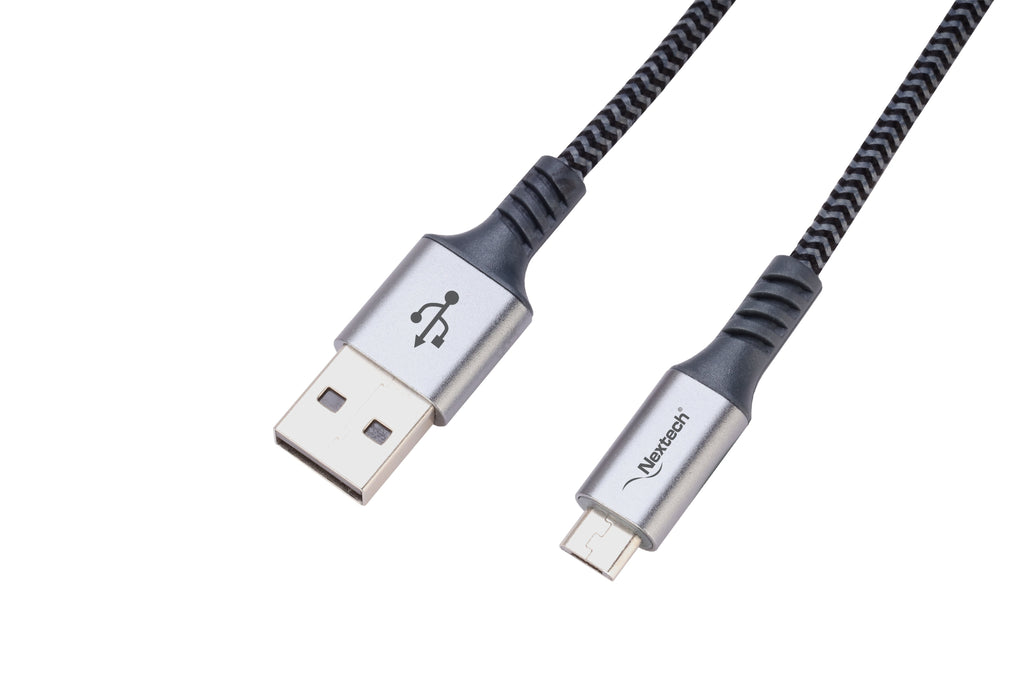 Nextech 3M Braided USB-A to Micro USB Cable | Durable & High-Speed Charging