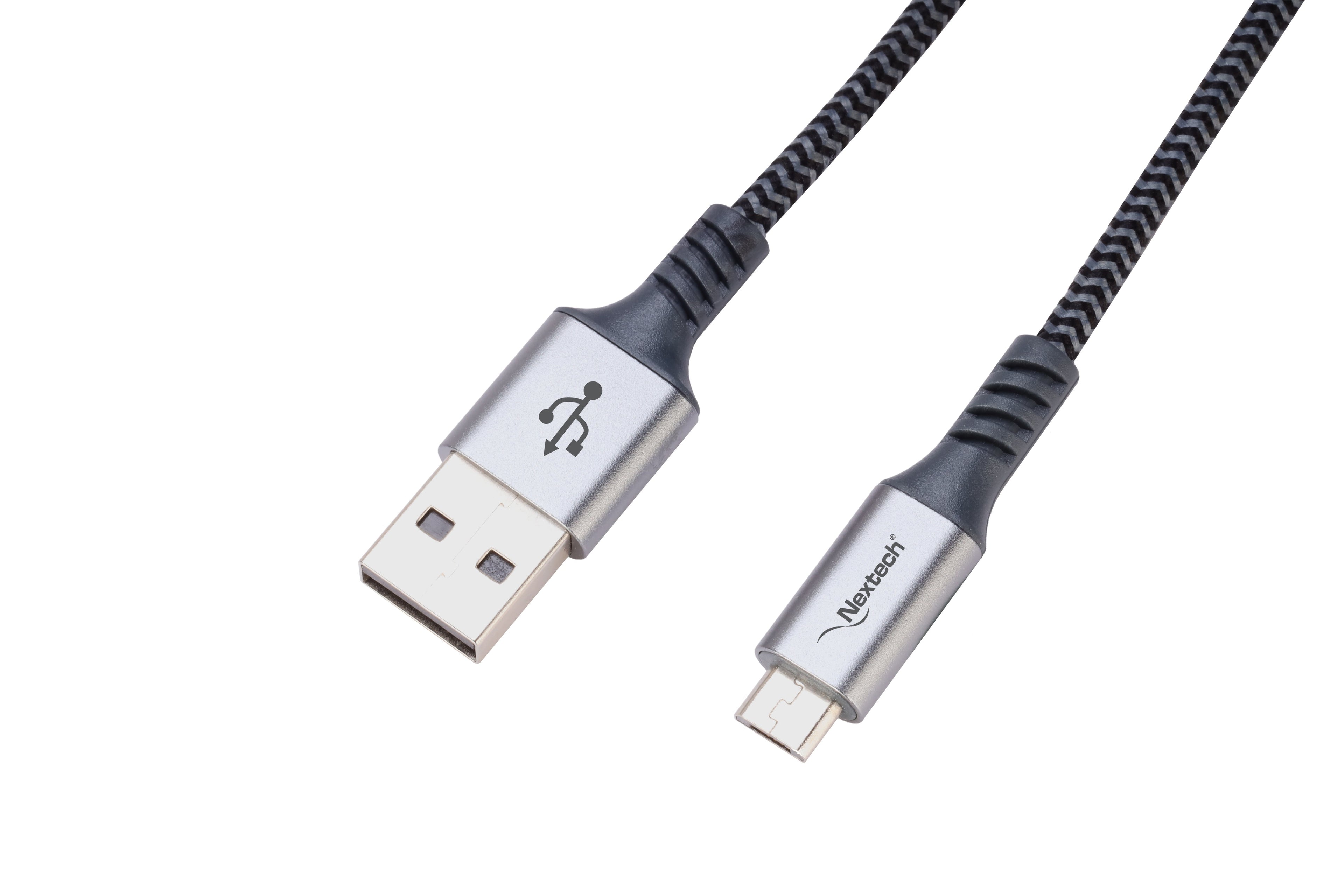 Nextech 3M Braided USB-A to Micro USB Cable | Durable & High-Speed Charging