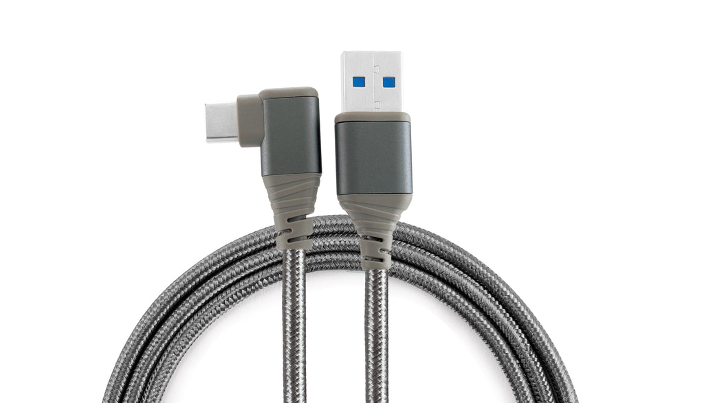 Nextech USB-C Braided Cable – Fast Charge & 5Gbps Data Transfer, 1.5M, Space Grey