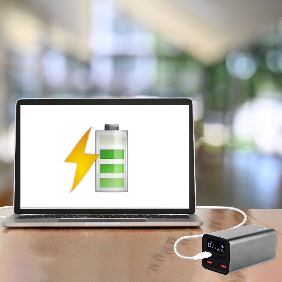 Nextech Tower 20000mAh Power Bank | 65W Fast Charging | USB-C, Universal Compatibility for iPhone, MacBook, Tablets & Smartphones