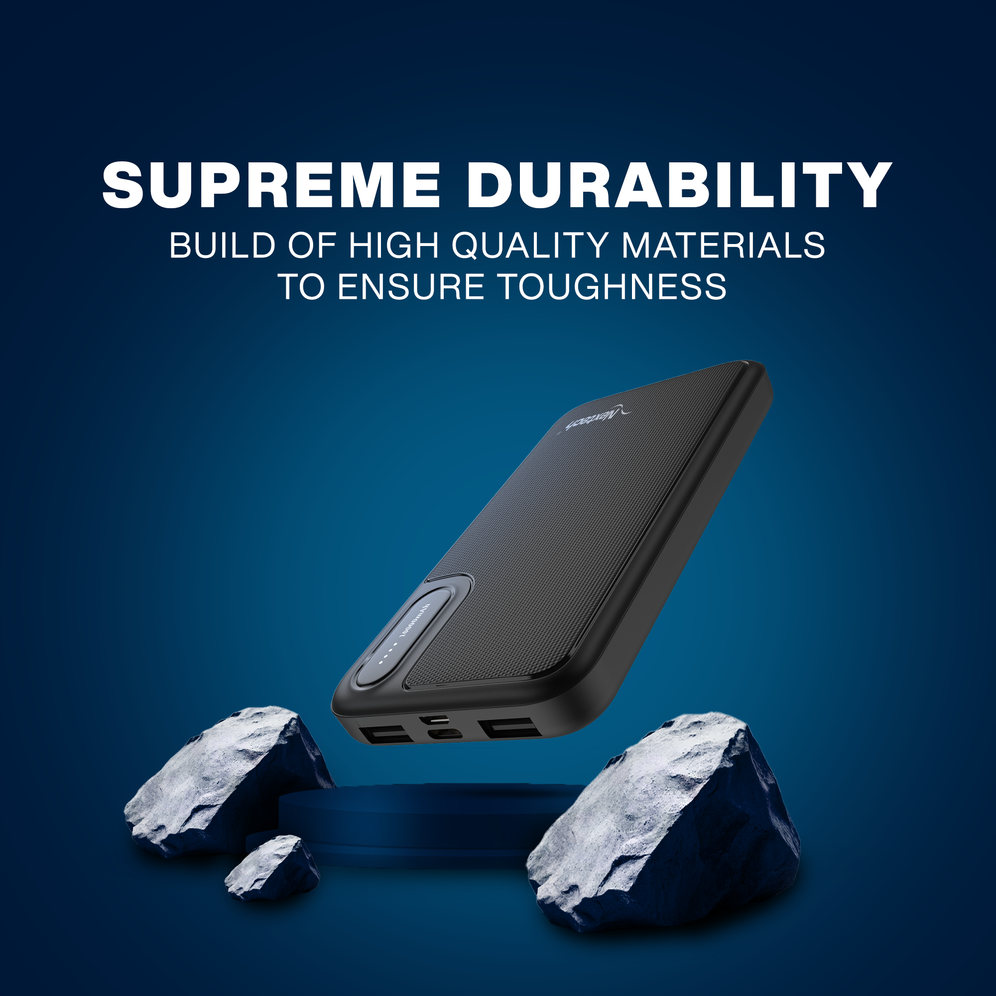 Nextech 10000mAh Power Bank | Type-C + Micro Input, Dual Output, Fast & Reliable Charging