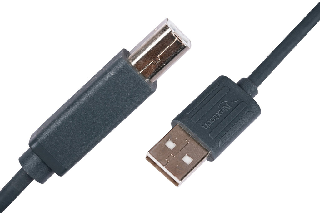 Nextech USB 2.0 Male to Male Printer Shielded Cable| High-Speed Data Transmission Interference-Free Stable Connectivity