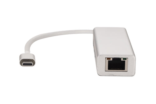 Nextech USB-C  To Giga LAN Ethernet+3 Port USB 3.0 Hub for Laptop, MacBook, iPad Pro, Tablets and more Type-C devices