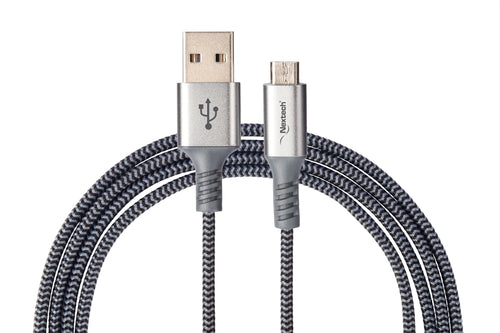 Nextech 3M Braided USB-A to Micro USB Cable | Durable & High-Speed Charging