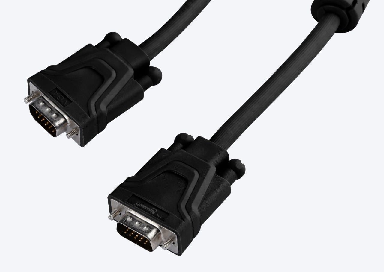Nextech VGA to VGA Cable 6 Feet/1.8 Meter, Support Monitor, PC, Projector (Black)